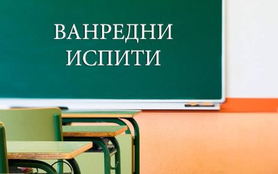 Распоред полагања испита ванредних ученика у јануарском испитном року школске 2024/2025. године